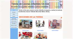 Desktop Screenshot of cocinasinfantiles.com